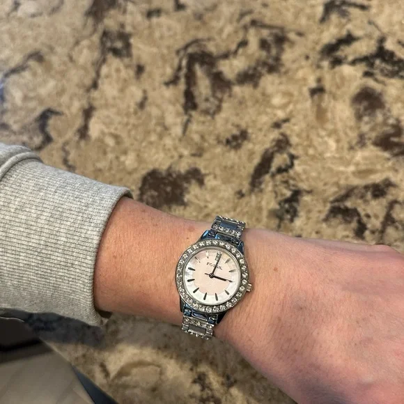 Fossil | Accessories | Fossil Silver Watch With Crystal  display picture 1